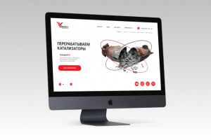 Дизайн для сайта фирмы по переработке катализаторов