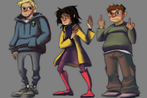 Концепт-арт персонажей для комикса