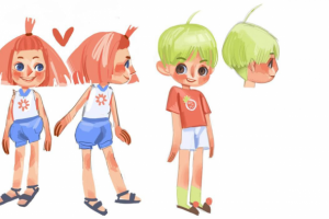 концепт персонажей для детского питания