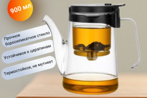 Карточка товара "Инновационный стеклянный чайник с фильтром".".