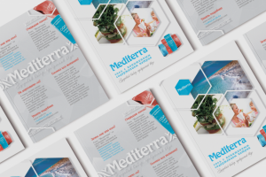 листовка формата A5 как рекламный носитель соли "Mediterra"