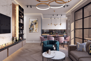 гостиная в ЖК Символ