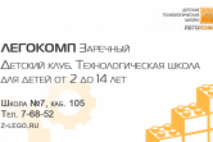 Визитка ДТШ "Легокомп", г. Заречный