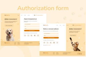 Форма входа / регистрации