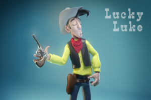 3D персонаж комиксов Lucky Luke