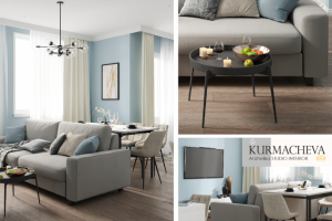 Дизайн кухни-гостиной 40 м2