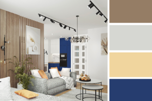 Дизайн кухни-гостиной