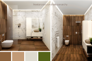 3D-визуализация с/у с применением плитки под дерево