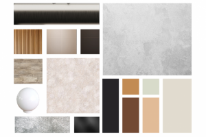 Цветофактурный коллаж для согласования дизайна интерьера