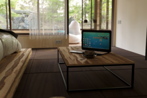 Спальня с лоджией в загородном доме