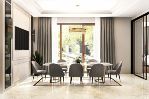 дизайн кухни-гостиной в загородном доме