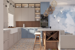 Кухня-гостиная в танхаусе  г. Крым