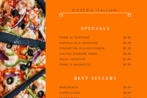 Создание меню