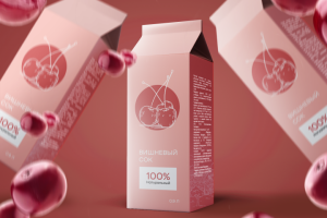 Упаковка вишневого сока