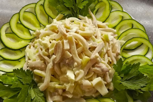 Текст рецепта салата бля блога по кулинарии