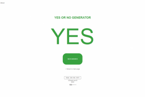 Сервис генерации ответов Да или Нет (светлая версия)