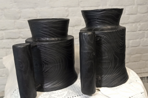 Кружки деревянные.