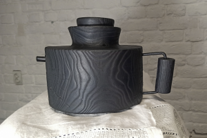 Канистра, чайник интерьерный, материал дерево , металл .