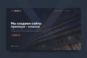 NovaX - мы создаем сайты премиум класса