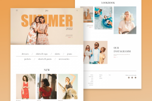 joy - дизайн интернет-магазина одежды