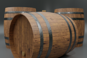 3D модель боченка