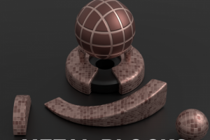 Процедурная текстура металлических блоков