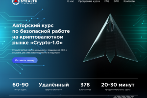 Сайт "Stealth Academy"