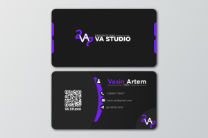 Дизайн визиток VA Studio