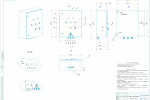 Сборочный чертеж Щита управления