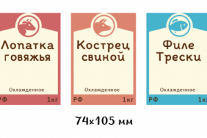 Ценники для фермерской мясной лавки