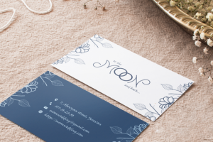Wedding Salon_Logo, Business Card_To the moon and back