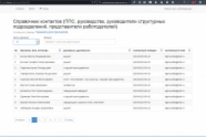 API отображения информации на сайте ВУЗа