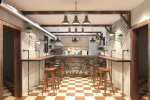 Пиццерия в лофт стиле