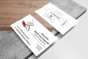 Визитка для тренера по бальным танцам