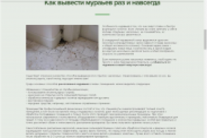 Как вывести муравьев