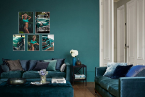 Красивый коллаж к бирюзовым оттенкам!