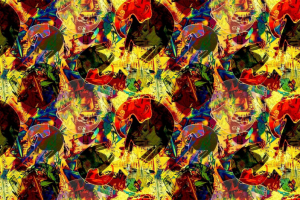 Принт Стадо слонов