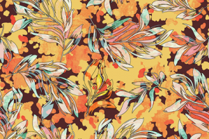 Принтованная ткань для футболки.