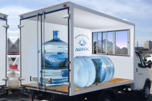 Лотос. Брендирование грузовой газели в стиле 3D