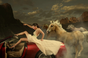 Открытка. Замена лица.