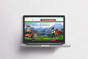 Дизайн портала WebGerman с иллюстрацией