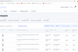 Заполнение карточек товаров