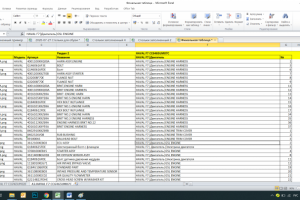 Создание каталога автозапчастей в Excel