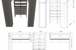Чертеж гардеробной