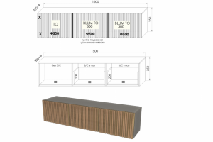 Чертеж ТВ-тумбы
