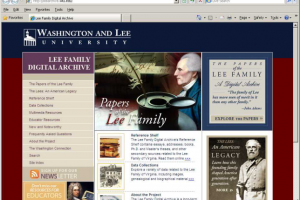 026 - Lee Digital Archive website