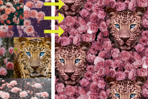 Фотомонтаж для паттерна