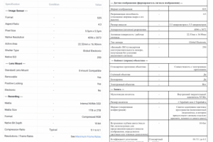 Перевод технических характеристик Freefly public