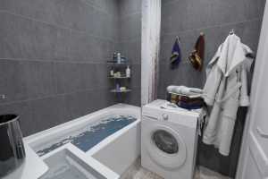 3D визуализация интерьера в стиле лофт