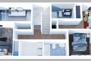 Таунхас вид сверху